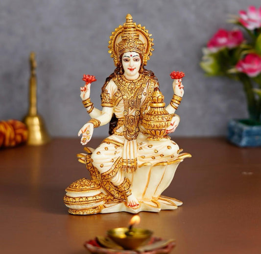 Lakshami Mata Murti Marble Home Temple