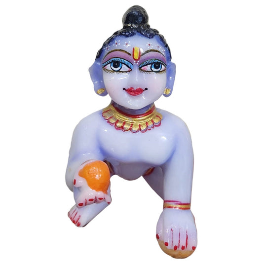 Blue Marble Laddu Gopal Murti Home Temple
