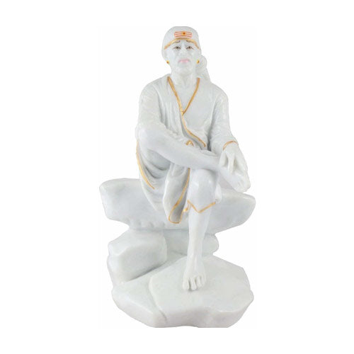 Sai Baba Murti White 3.5 Inches