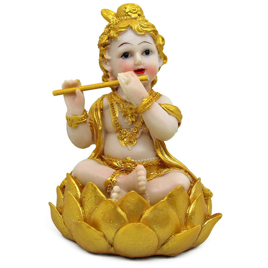 Fool Krishna Makhan Chor statue