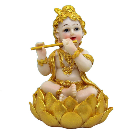 Fool Krishna Makhan Chor statue