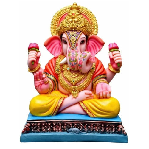 Designer Ganesha Maharaj Murti For Home Temple 6.5 Inch