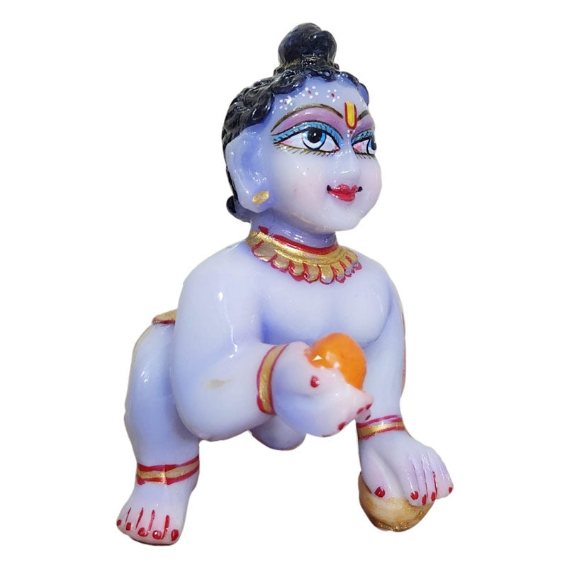 Blue Marble Laddu Gopal Murti Home Temple