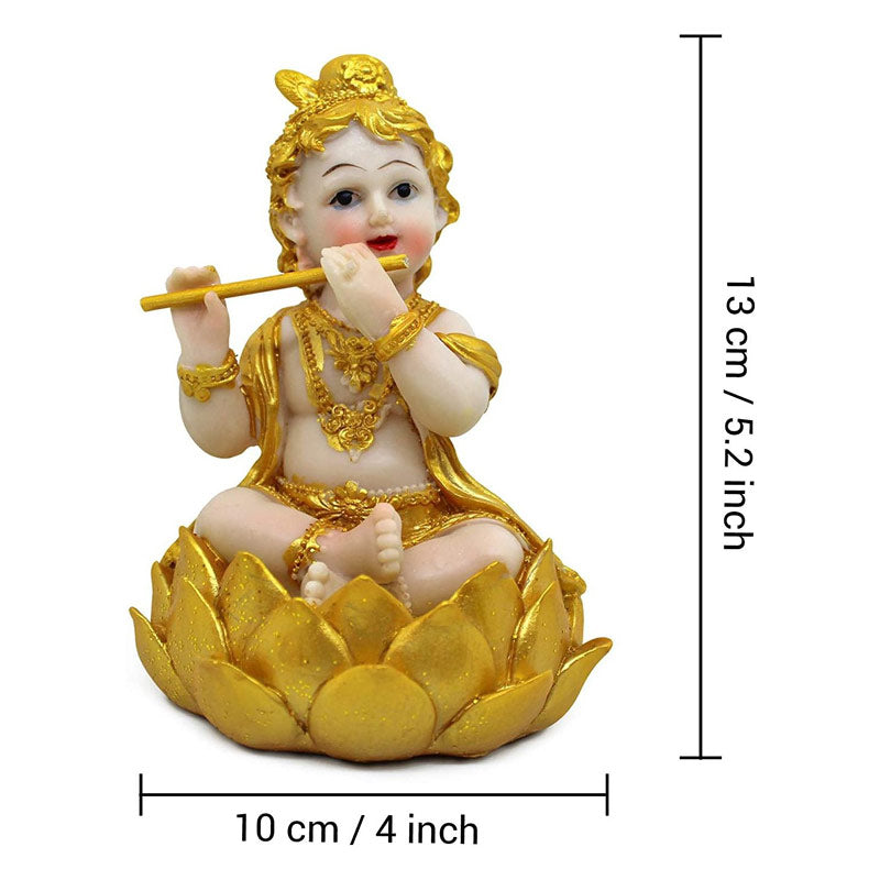 Fool Krishna Makhan Chor statue