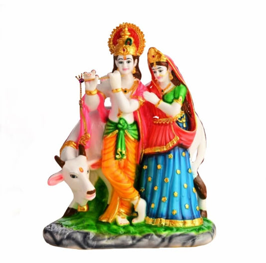 Cow Radha Krishan Murti 12 Inch