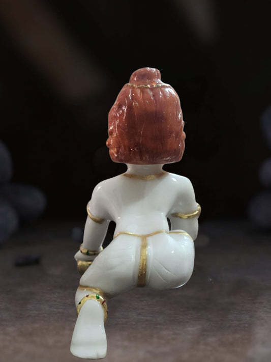 Laddu Gopal Marble 12 inch White ⭐️⭐️⭐️⭐️⭐️ 5 Star Rating Product