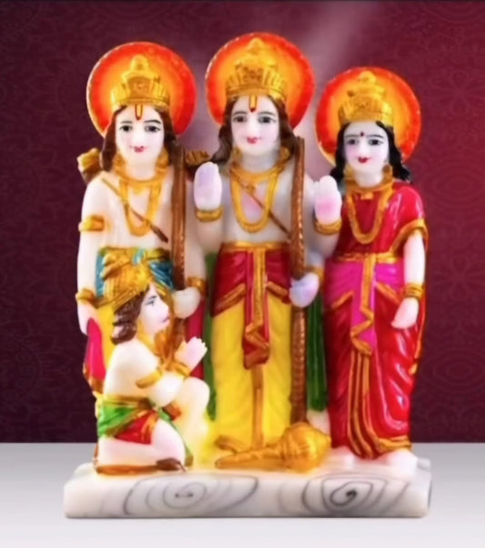 Ram Darbar Statue Marble Home Temple