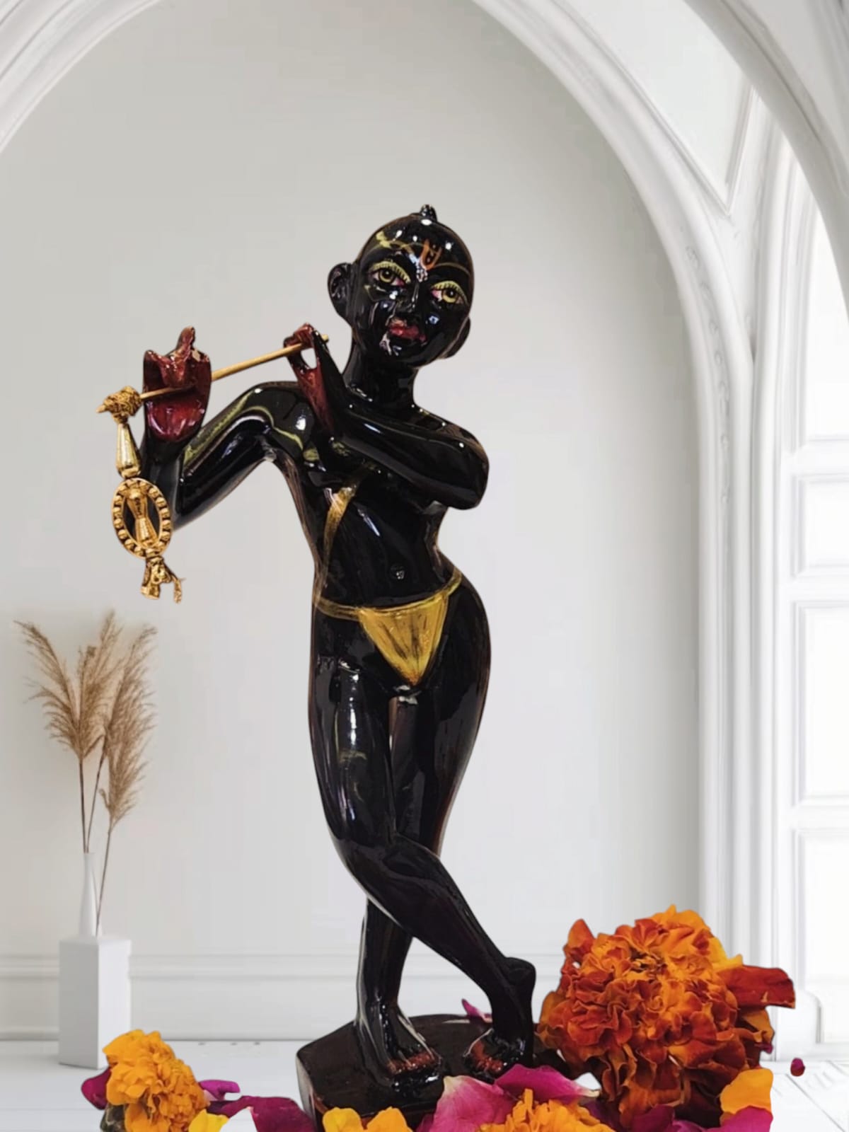 Vrindavan  Bihari ji Pratima 10 Inch !⭐️⭐️⭐️⭐️⭐️ 5 Star Rating ( Exellent Customer Reviews )