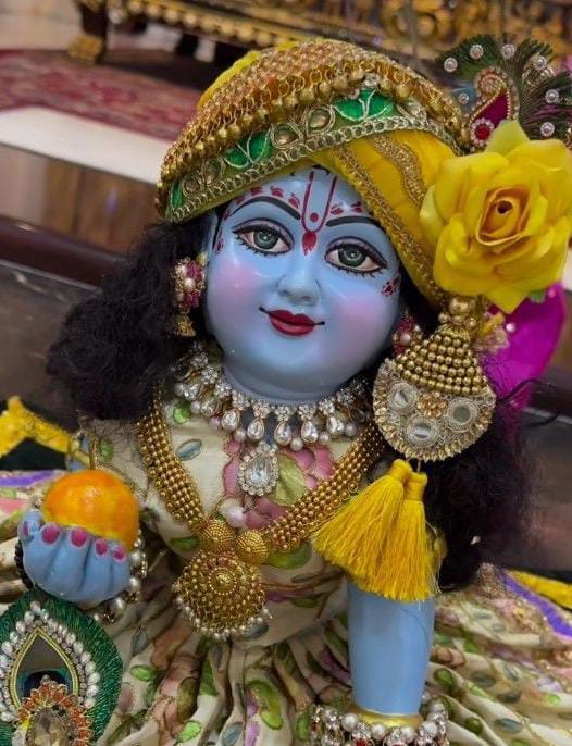 Laddu Gopal Marble Blue 12 Inch  ⭐️⭐️⭐️⭐️⭐️ 5 Star Rating Product